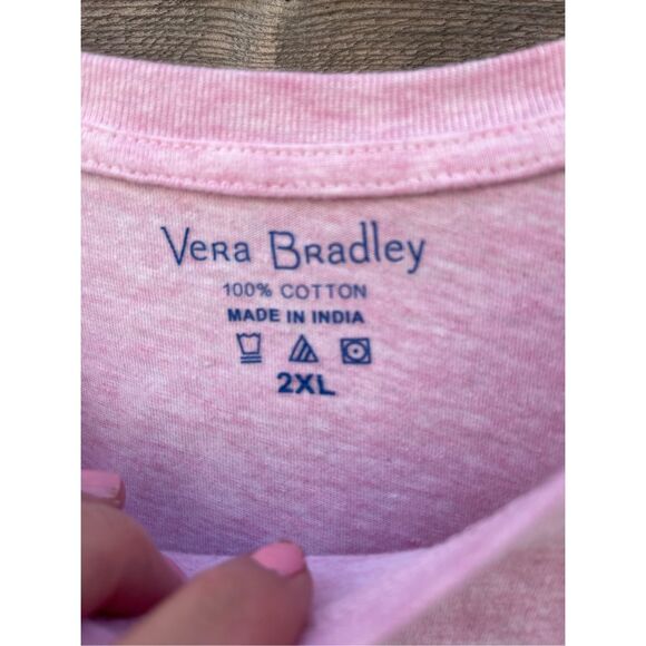 Vera Bradley 100% cotton long sleeve tee size 2X “ Hope Grows Here” - Picture 5 of 6